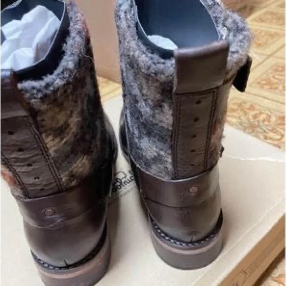 Wool rich leather boots brand new